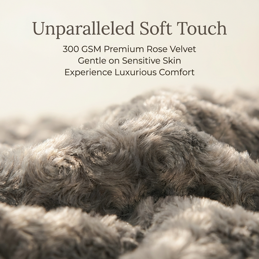 rose plush dog mat winter