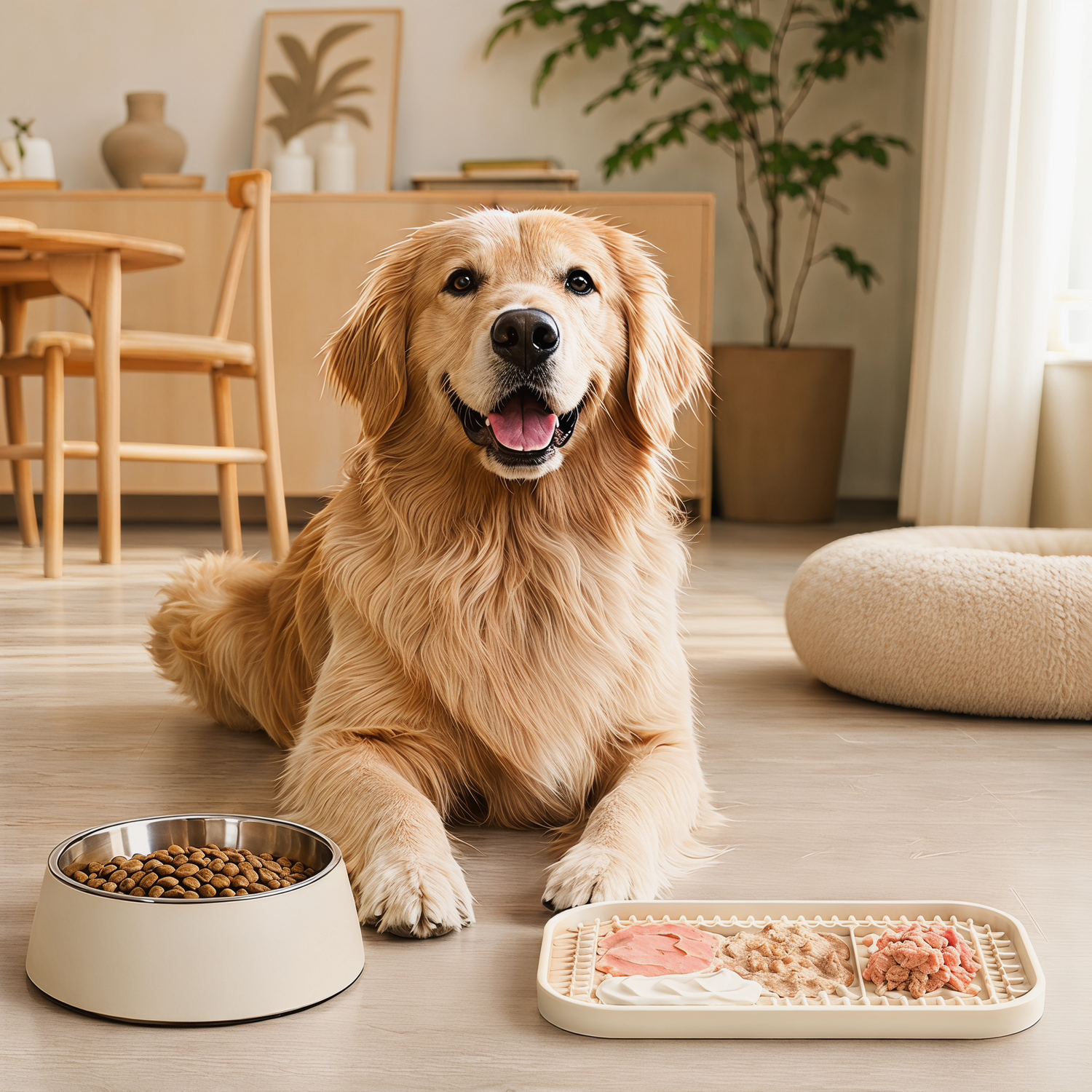 Dog bowels  and lick mat