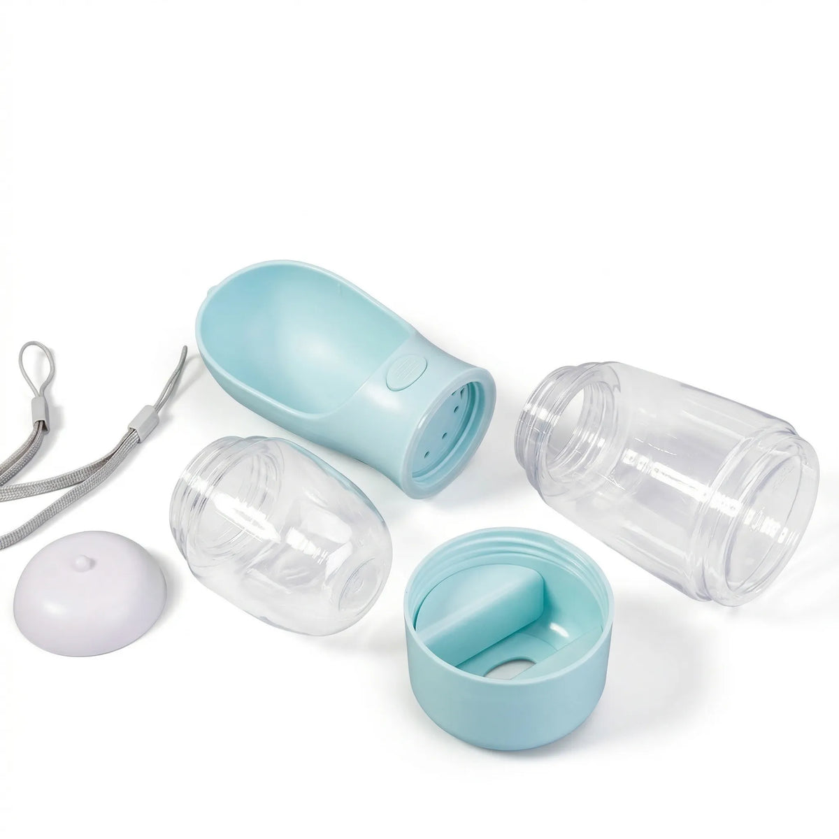 4-in-1 Portable Dog Water Bottle for Outdoor Travel