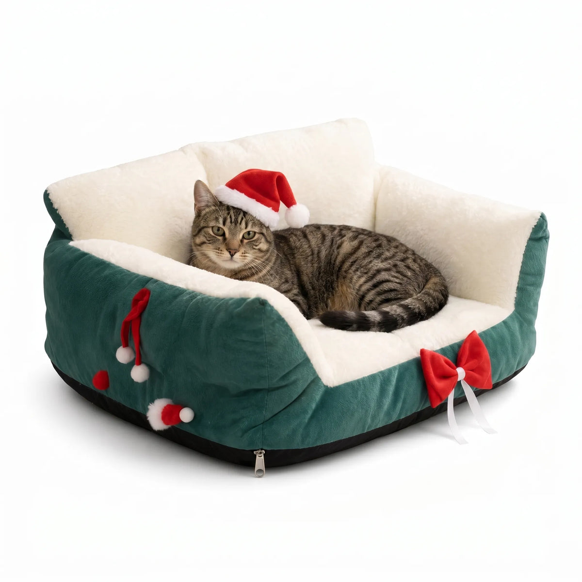 Christmas Cat Sofa Bed for Indoor Cats