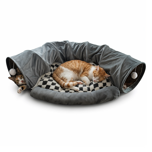 2 in 1 Interactive Cat Tunnel Bed