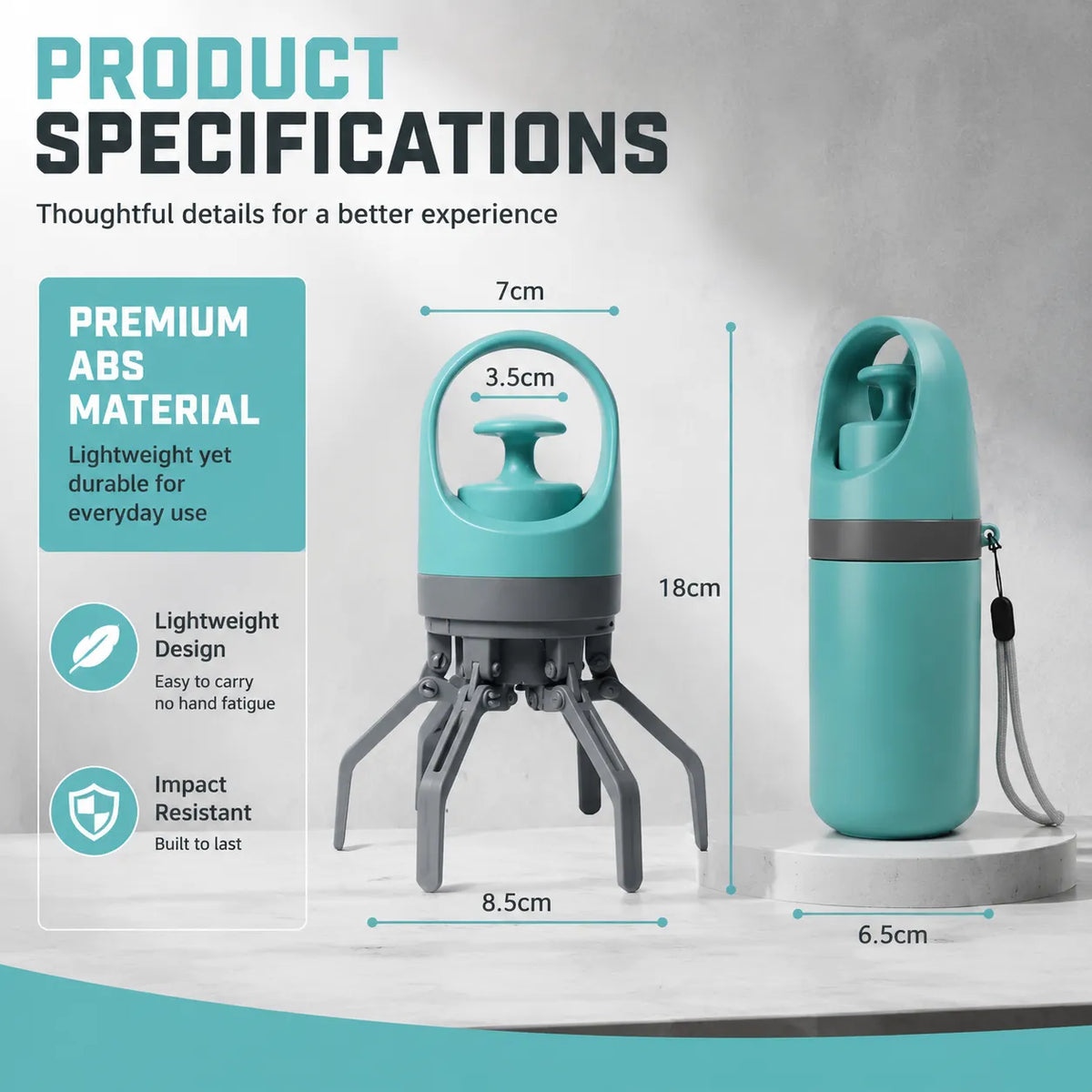 No-Touch Portable Dog Pooper Scooper