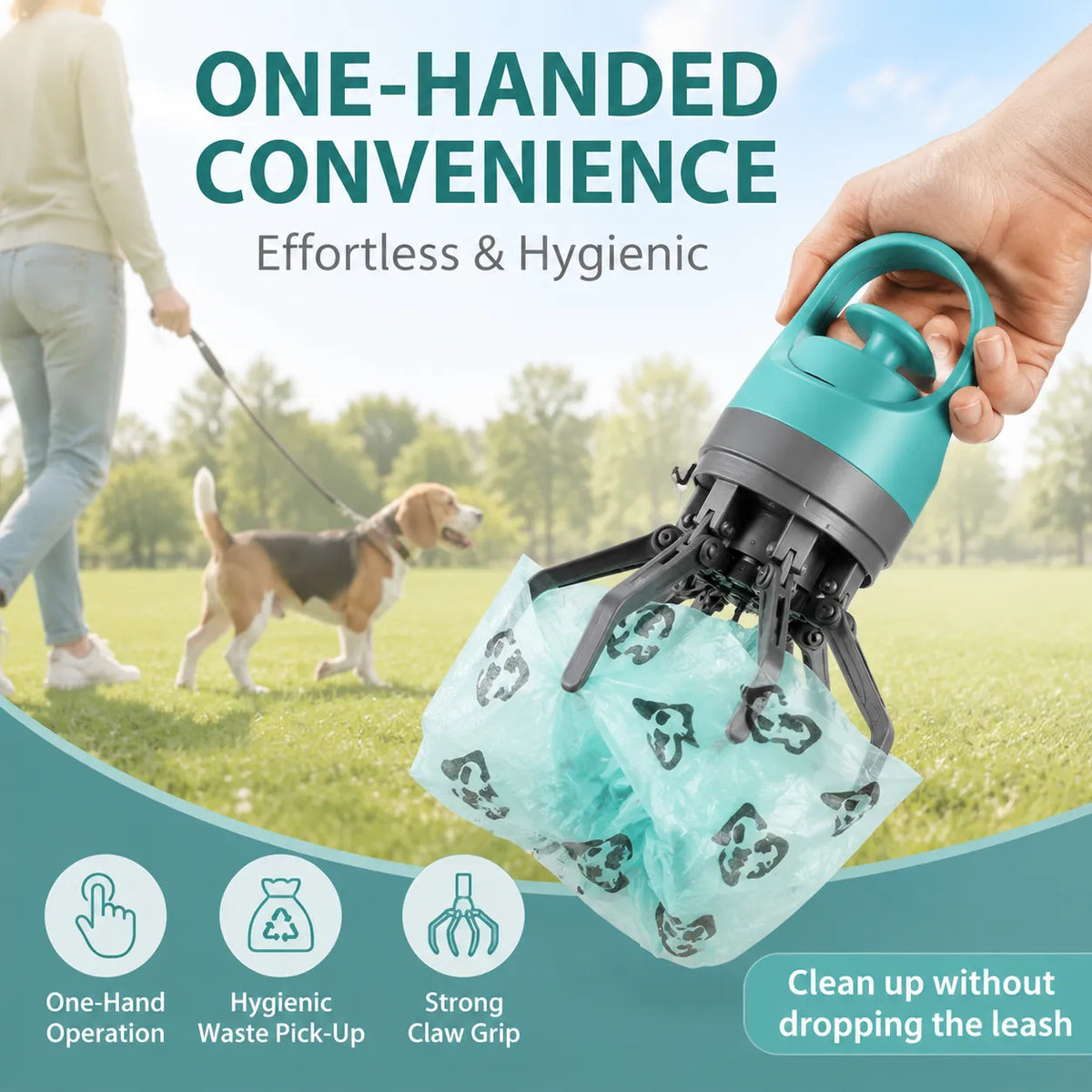 No-Touch Portable Dog Pooper Scooper
