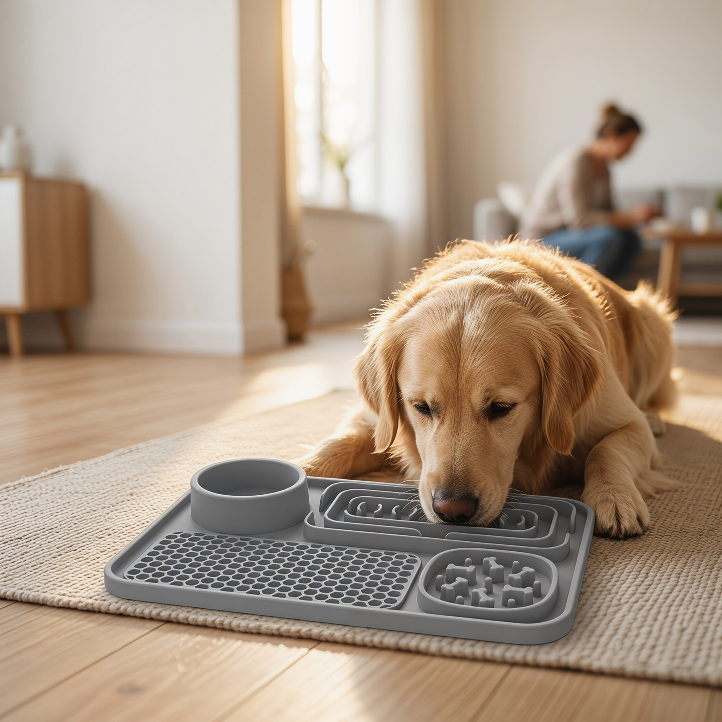 Dog Lick Mat Slow Feeder for Enrichment & Daily Feeding