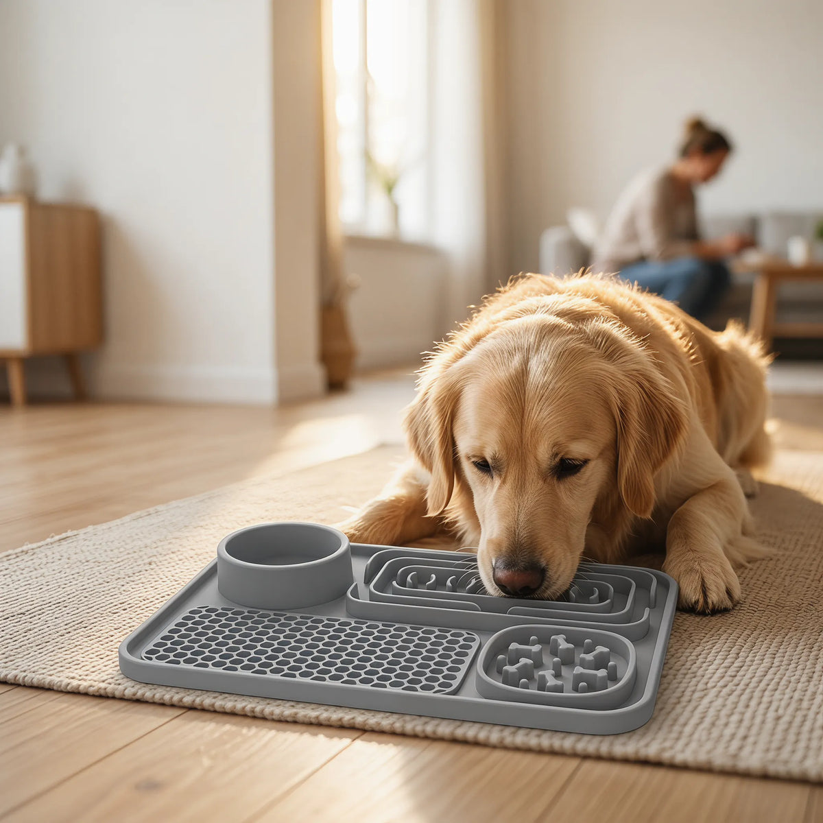 Dog Lick Mat Slow Feeder for Enrichment & Daily Feeding