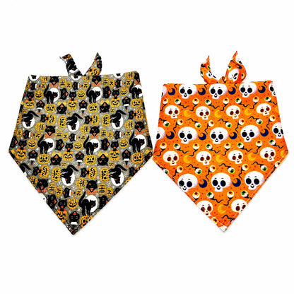 Cute Halloween Dog Bandana Set