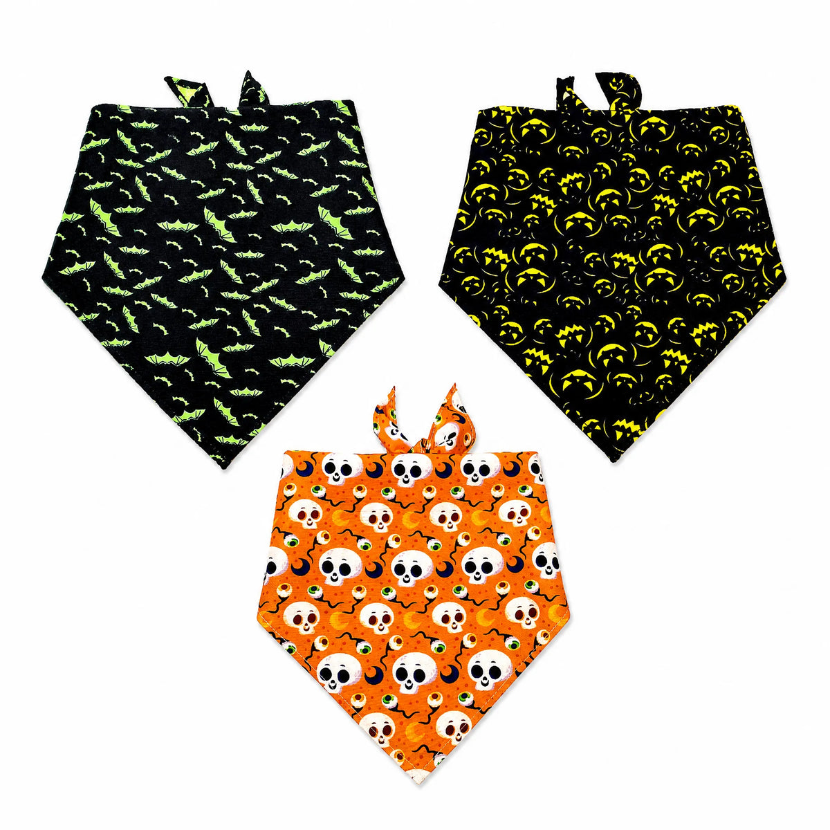 Cute Halloween Dog Bandana Set