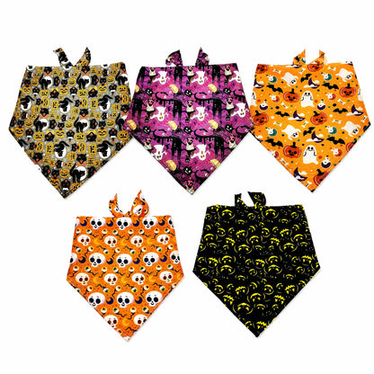 Cute Halloween Dog Bandana Set