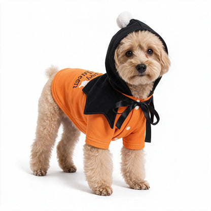 Cute Halloween Dog Hoodie Outfit for Small Dogs & Cats