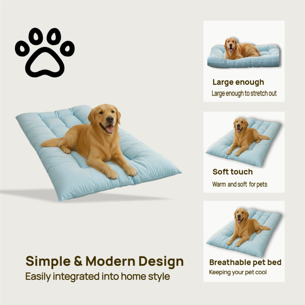 🐾Soft, Spacious & Modern: The All-in-One Dog Bed