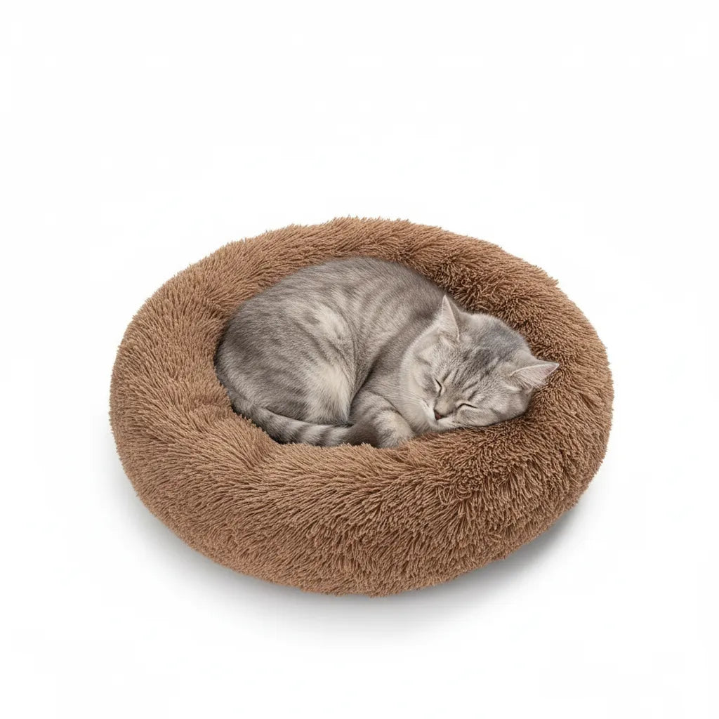 Fluffy Donut Dog & Cat Bed