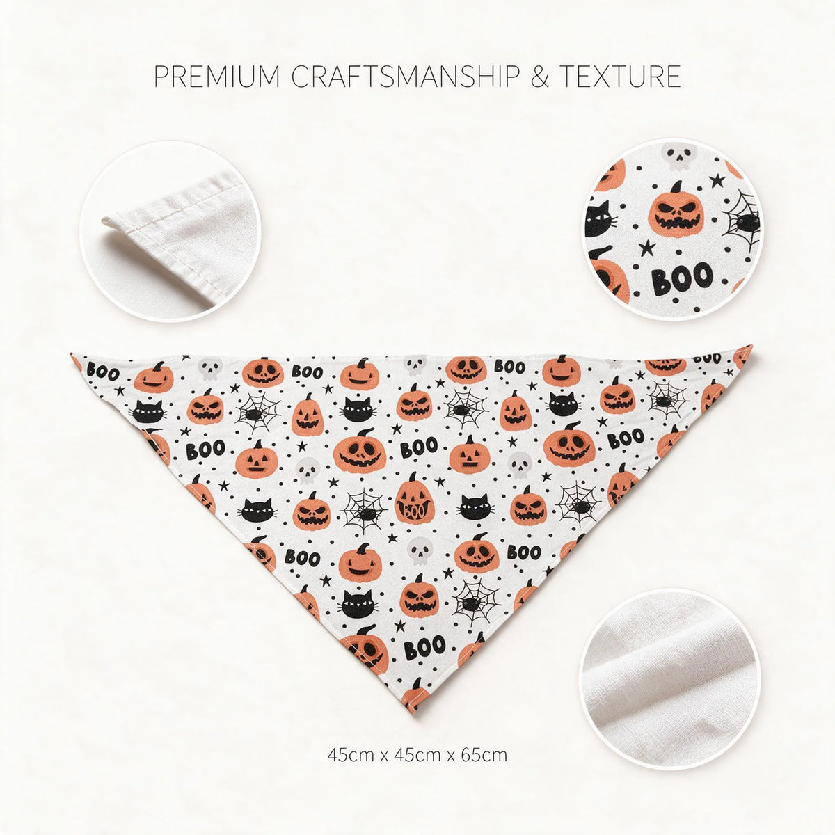 2 piece halloween dog bandana set