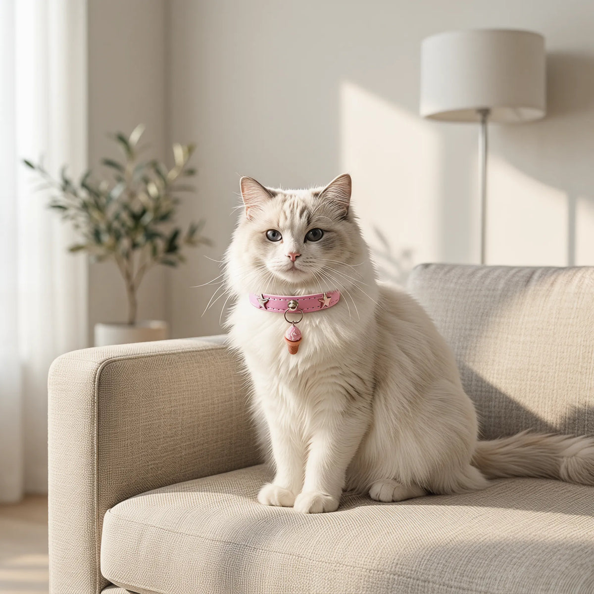 Stylish Star Pet Collar for Cats & Small Dogs
