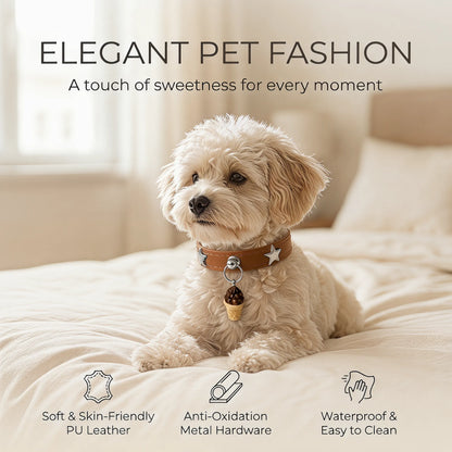 Stylish Star Pet Collar for Cats & Small Dogs