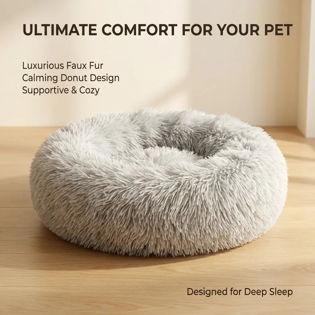 donut cat bed for indoor cats