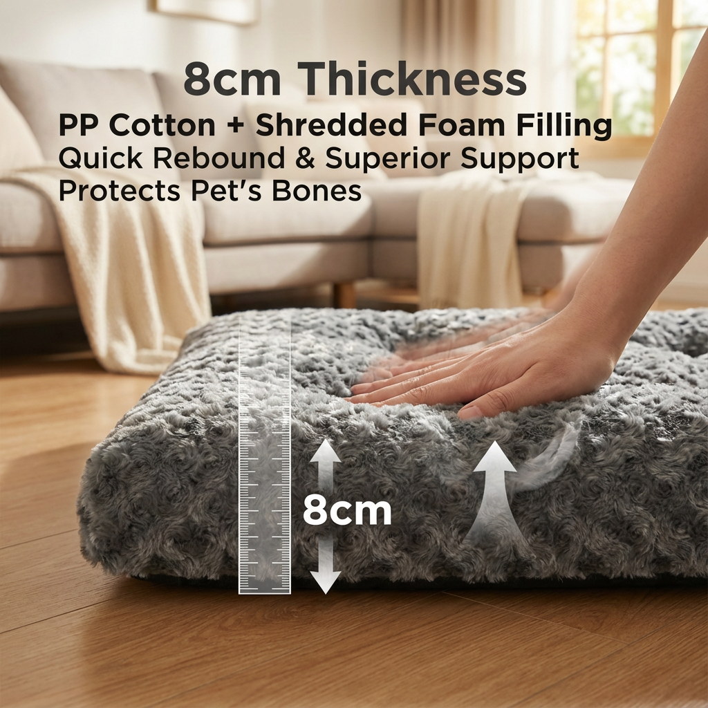 fluffy dog bed anti anxiety