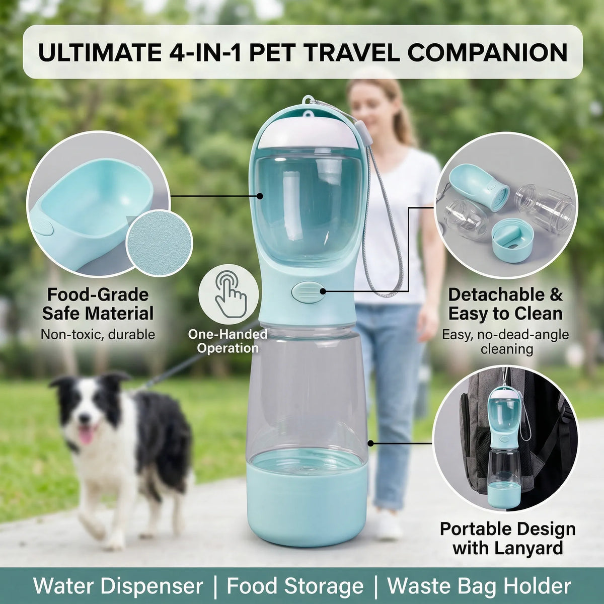 leakproof dog water dispenser for pets