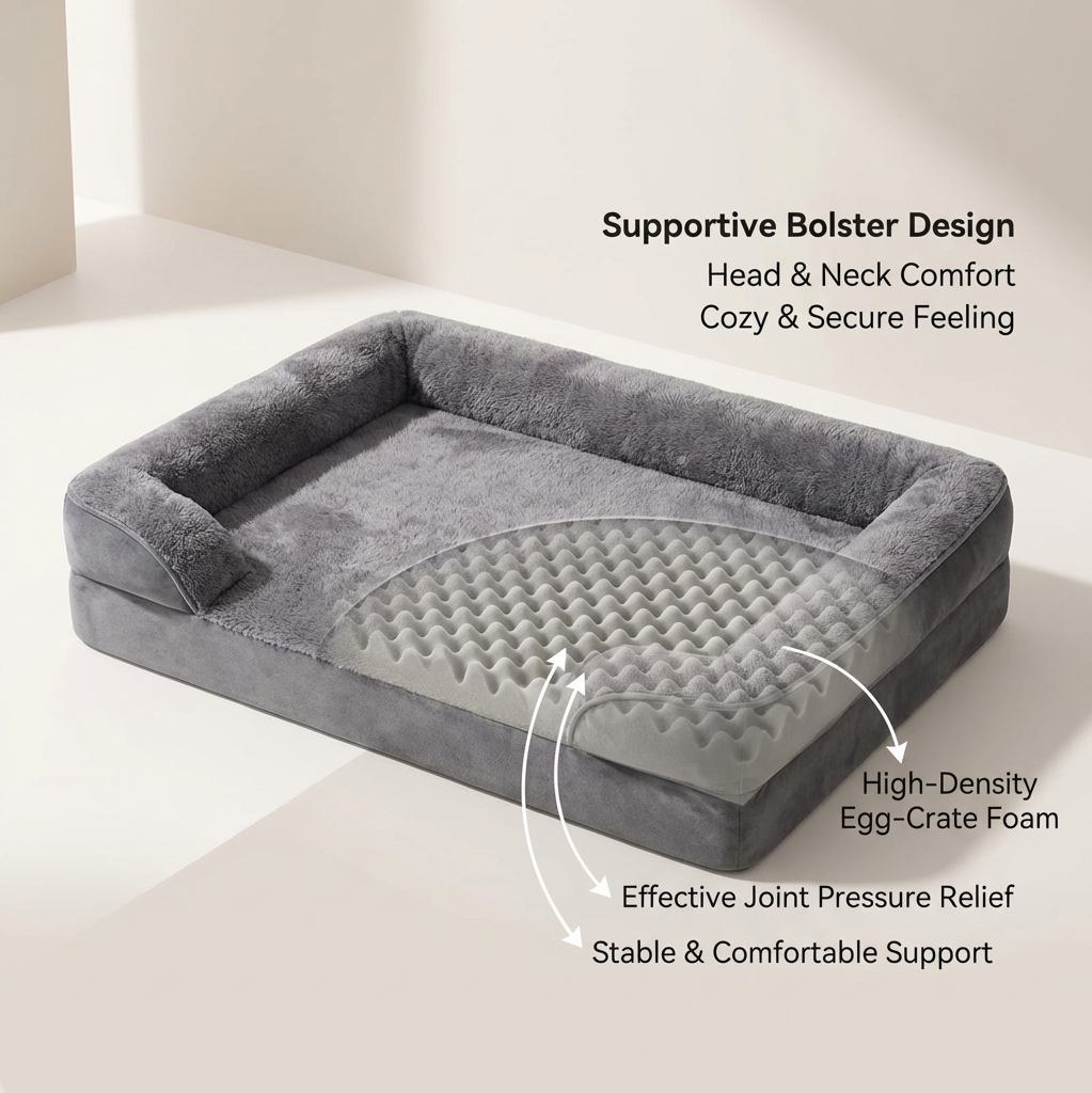 memory foam dog bed for large dogs