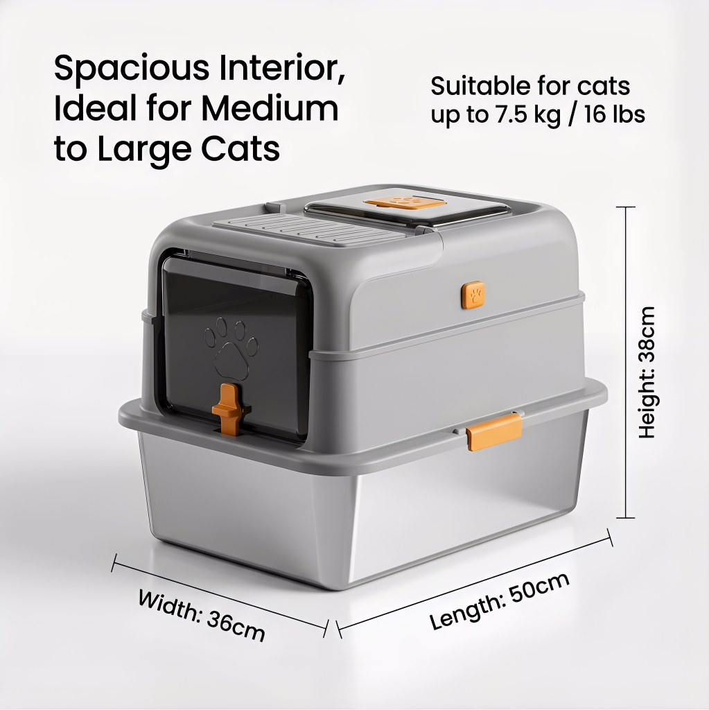 odor control cat litter tray