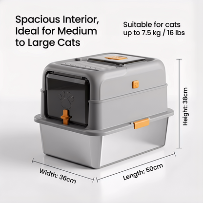 odor control cat litter tray