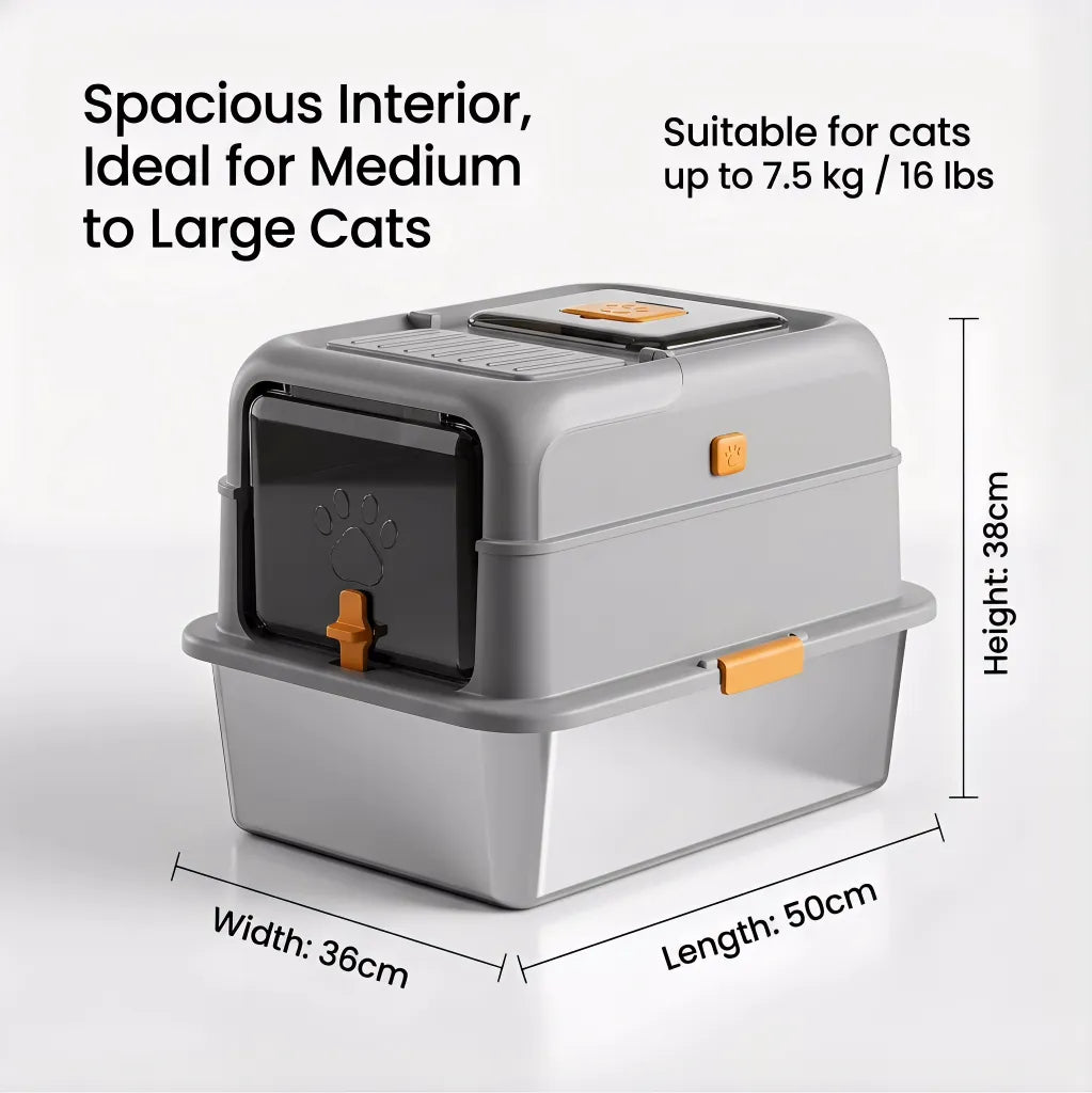 odor control cat litter tray