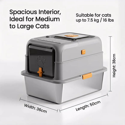 odor control cat litter tray