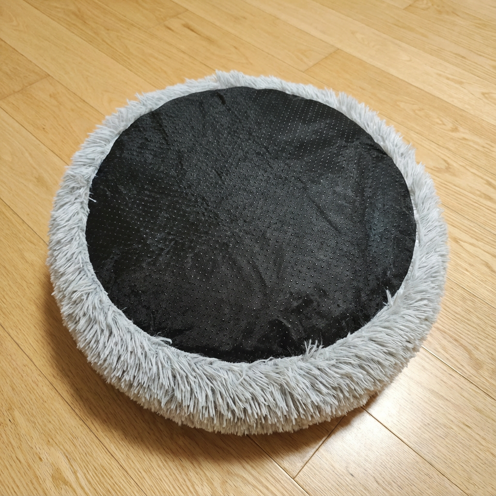 plush puppy bed winter