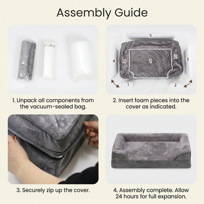 removable washable orthopedic dog bed