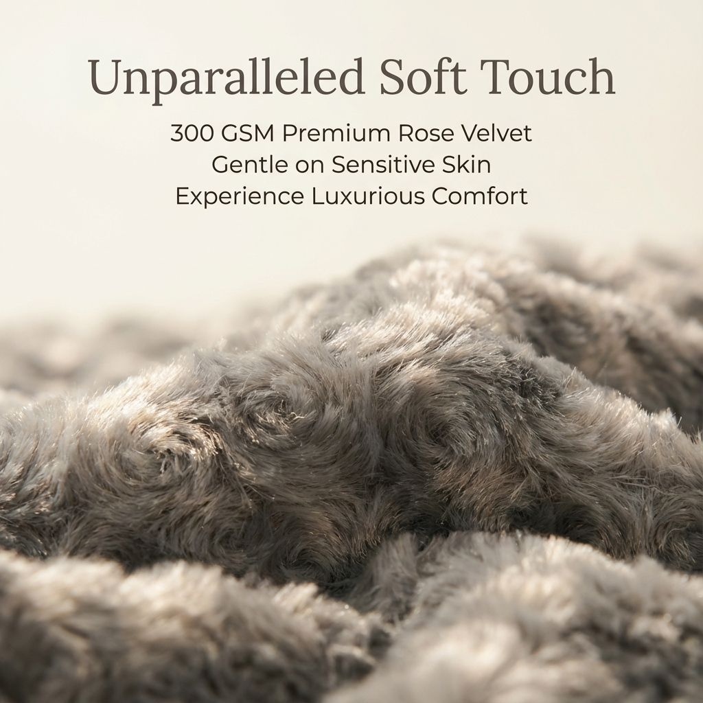 rose plush dog mat winter