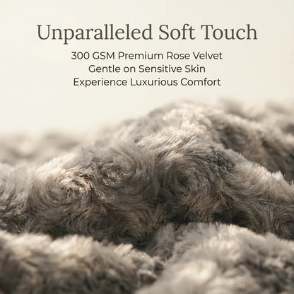 rose plush dog mat winter