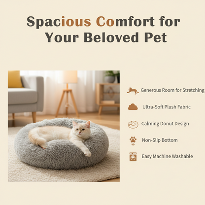 washable donut dog bed